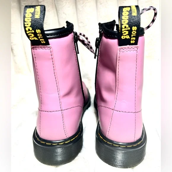Dr. Martens AirWair Muted Purple Combat ankle boots ladies size 6 men’s size 5 - Picture 7 of 9